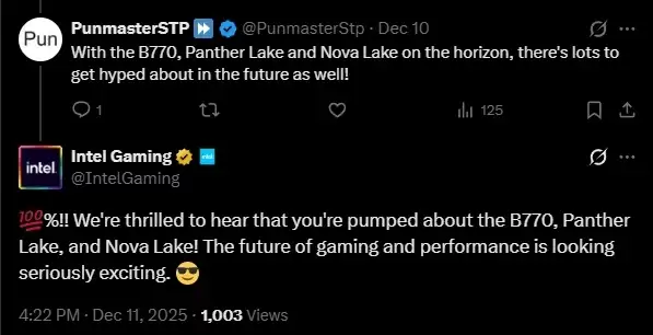 Intel激情误发锐炫B770显卡：3000元档最期待游戏卡还有戏