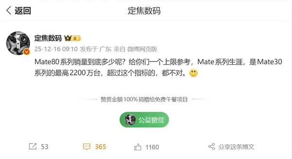 史上最火Mate！华为Mate 30系列狂销2000多万台