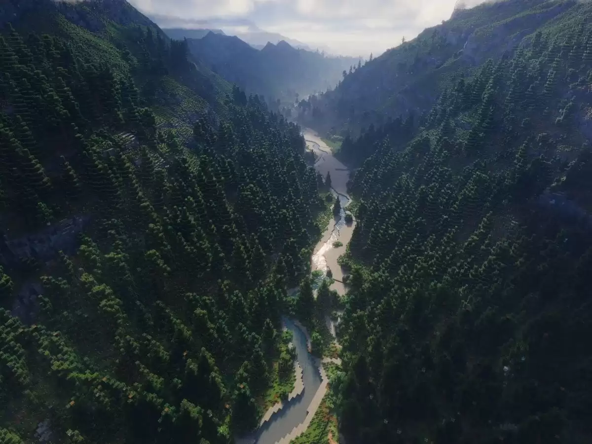 耗时3年：《我的世界》玩家“创世”，手撸30+种山河地貌