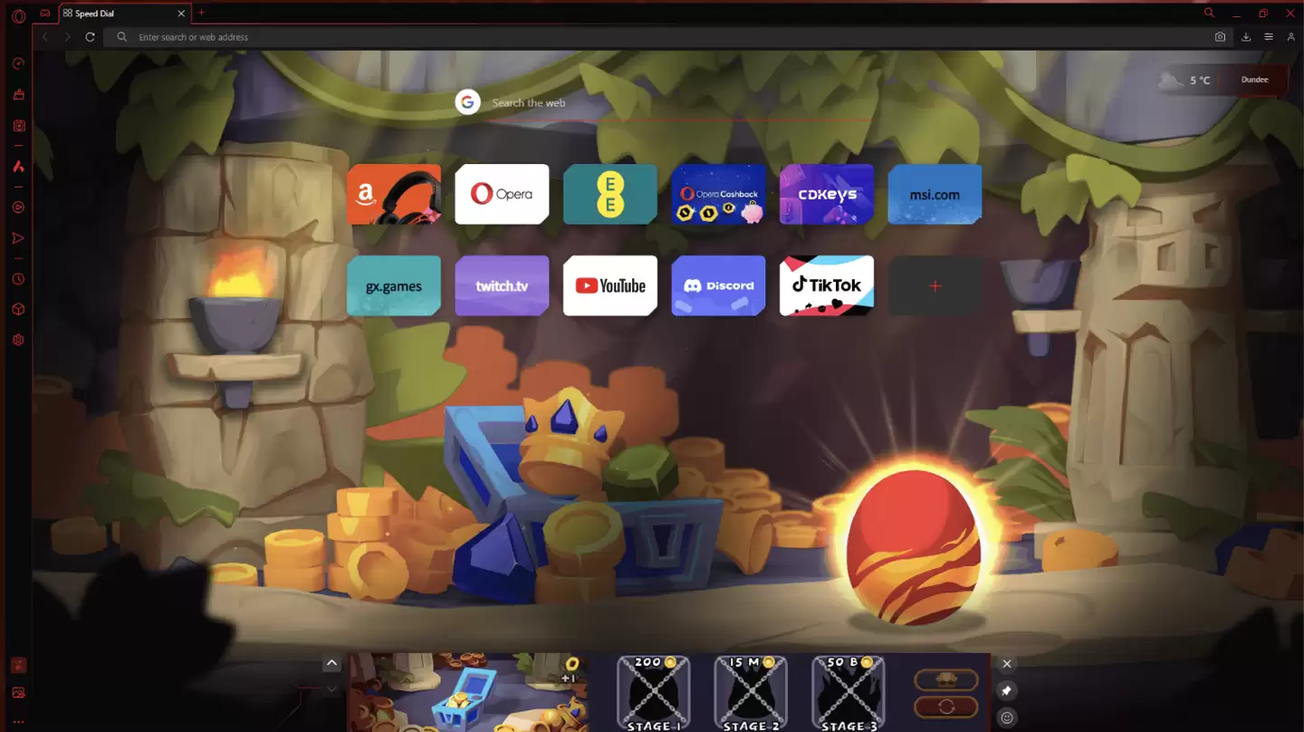 微星宣布与 Opera GX 合作推出联名浏览器,内置吉祥物“阿龙”养成游戏