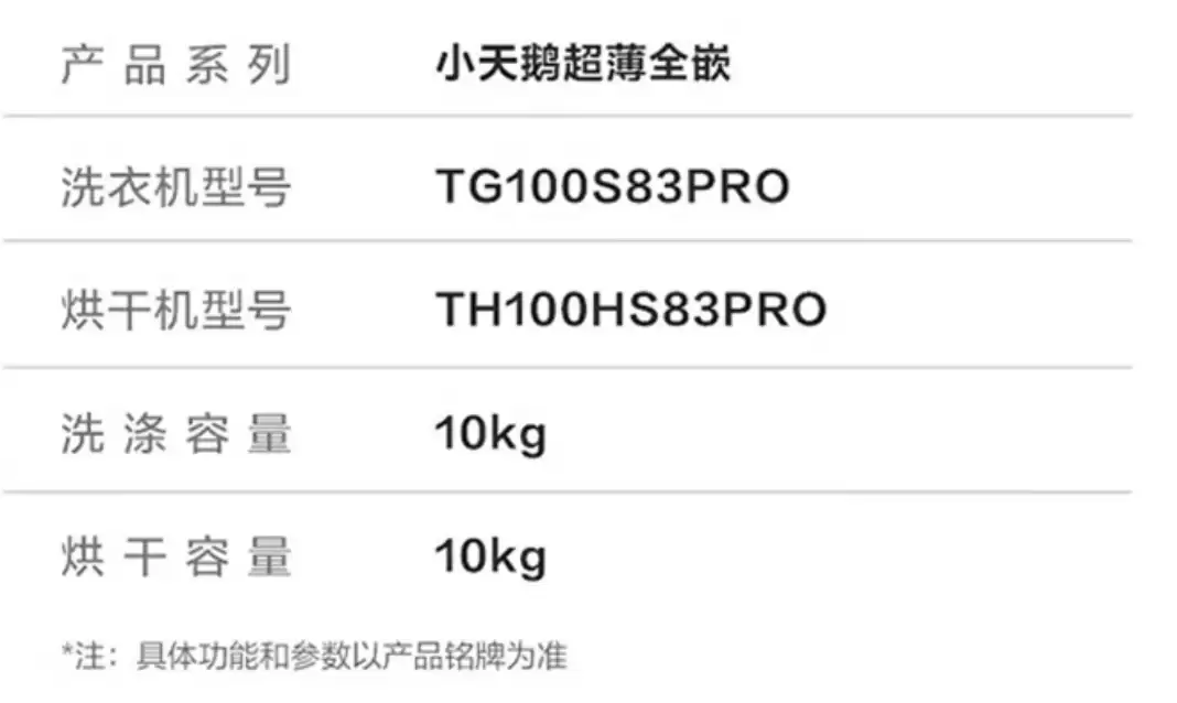 去去年双十一超五千：小天鹅小乌梅 2.0 洗烘套装 3888 元再降价，支持 OTA 自动升级