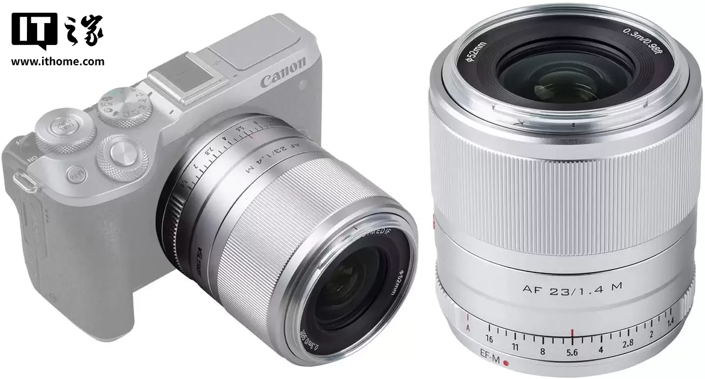 消息称唯卓仕即将拿下佳能 RF 卡口镜头授权,有望推出 9mm f/2.8 Air、23mm f/1.4 等产品