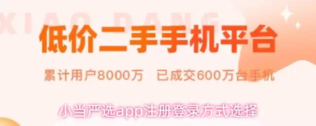 小当家严选app注册登录方式选择