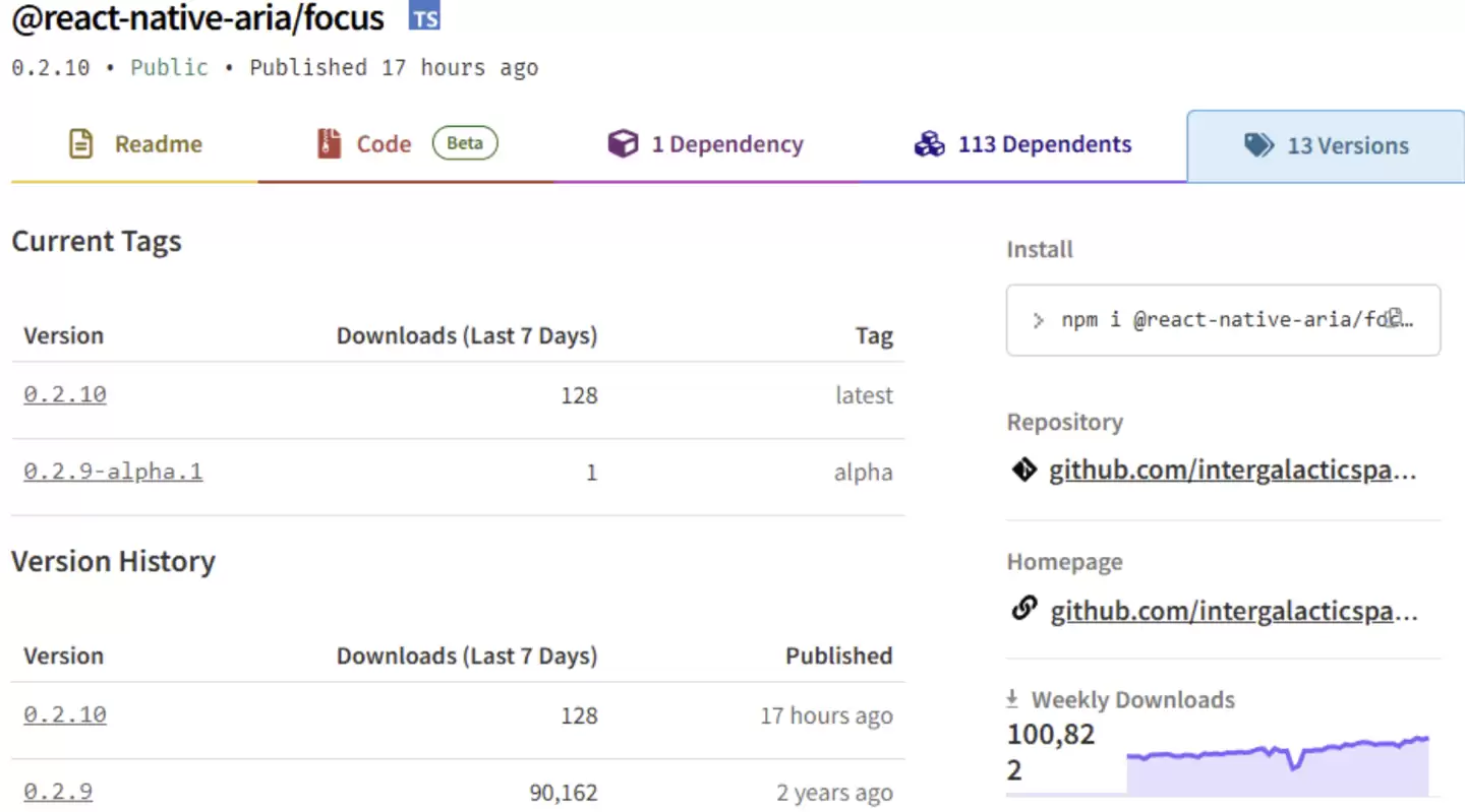 安全公司曝光黑客盗用开发团队账号在 NPM 平台散布恶意软件包,涉及 React Native / GlueStack 项目
