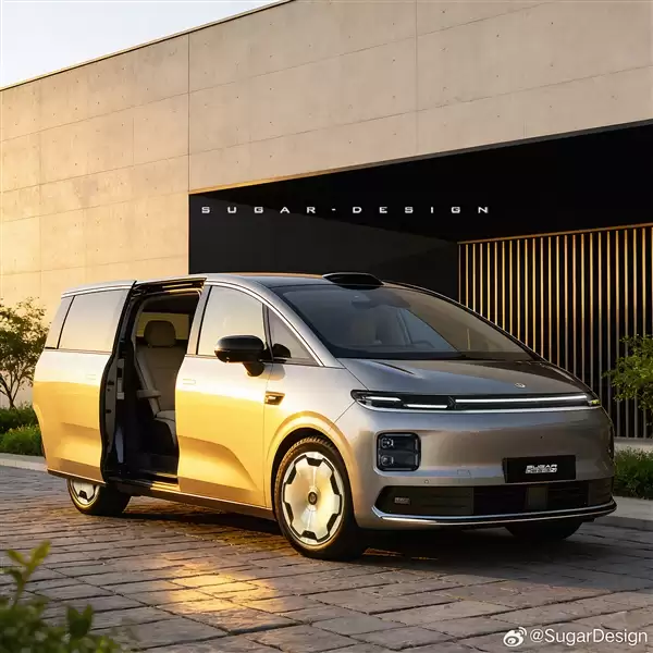 博主绘制零跑首款MPV效果图 网友：改良版理想MEGA