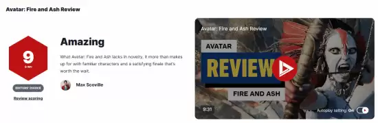 阿凡达3评分解禁:情感升华弥补技术保守,终章圆满收官