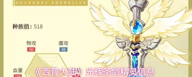 《西普大陆》光辉圣剑精灵信息