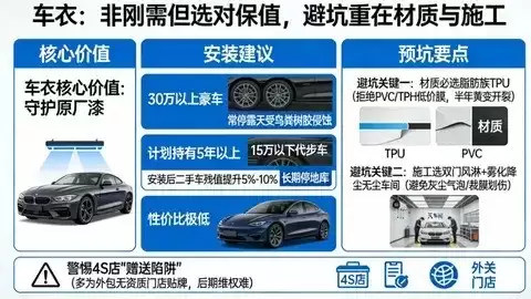 车衣、车膜、护板怎么选？三者功能差异与科学加装指南