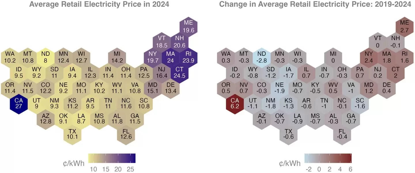百姓“平摊”AI 耗电账单,数据称美国数据中心密集区电价五年暴涨 267%