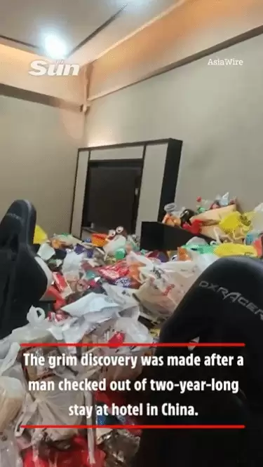 隔着屏幕都想吐！男子蜗居电竞酒店两年 垃圾堆一米高