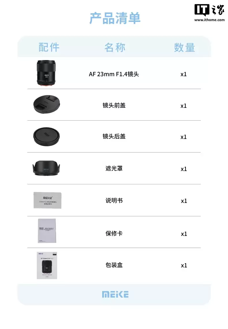 美科 23mm f/1.4 半画幅自动对焦镜头开售:1399 元,可选索尼 E / 尼康 Z / 富士 X 口