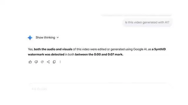 谷歌帮你揪出AI视频，Gemini新增AI生成内容检测功能