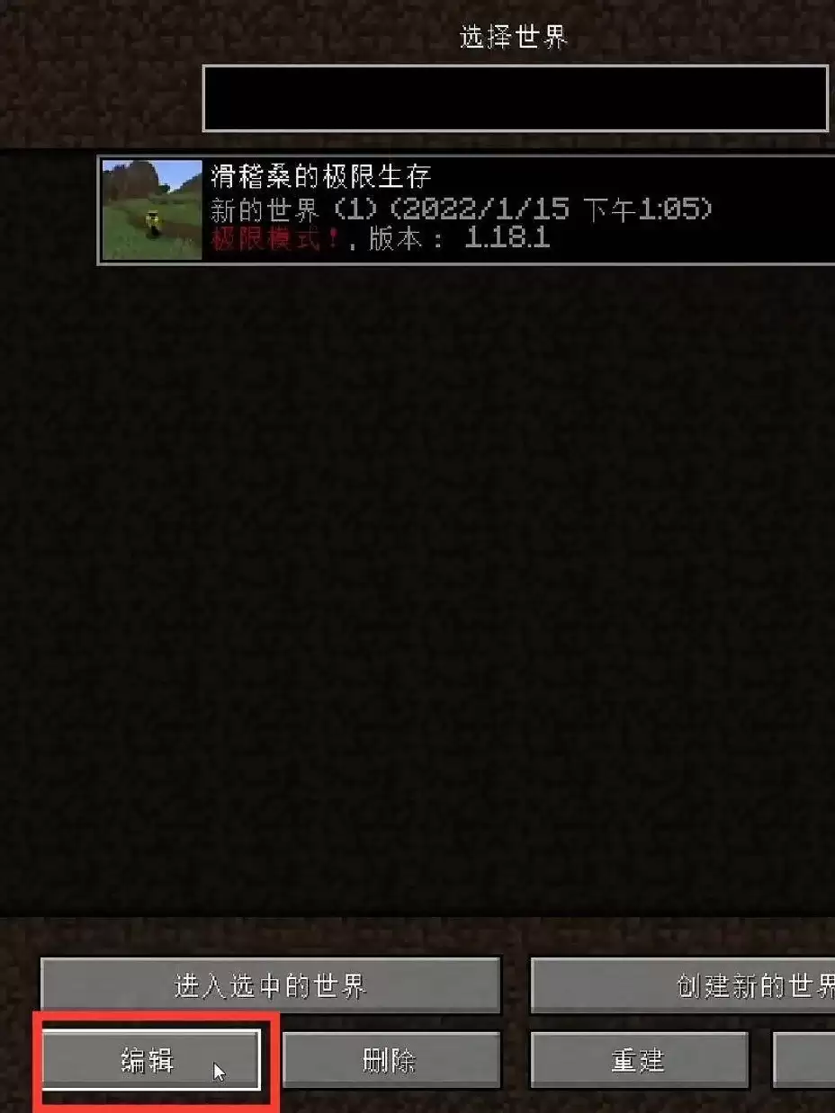 我的世界怎么回档2026