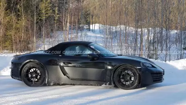 保时捷718纯电版被拍到开启第四轮冬测，研发周期破纪录