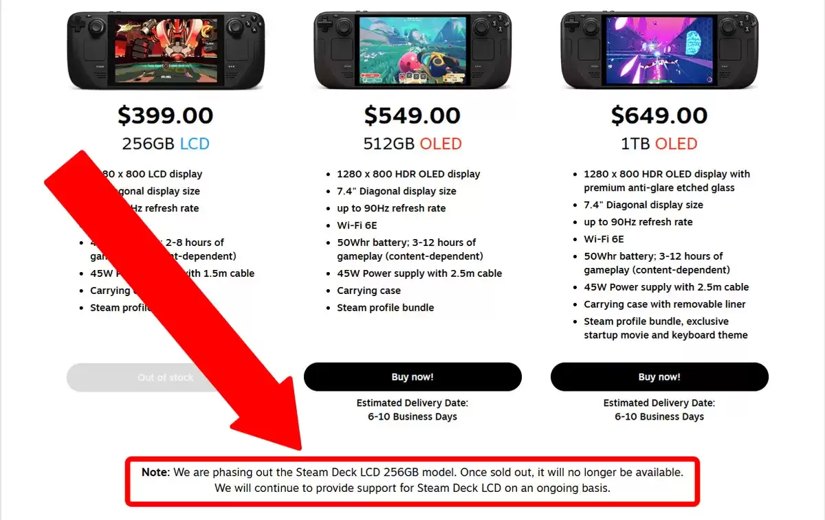 V社逐步在美国停售 Steam Deck LCD 掌机,未来主推 OLED 版