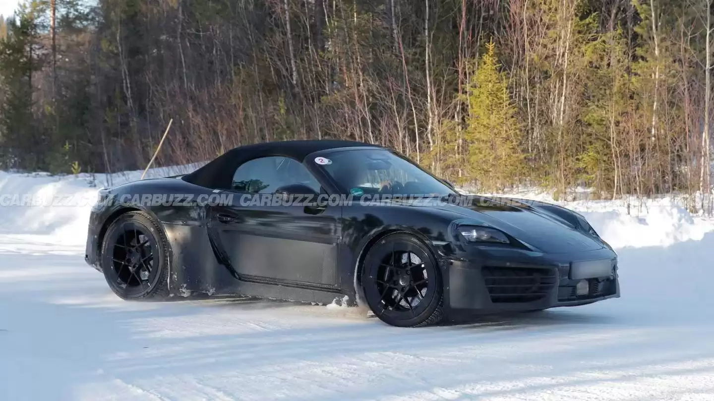 保时捷 718 纯电版被拍到开启第四轮冬测,研发周期破纪录