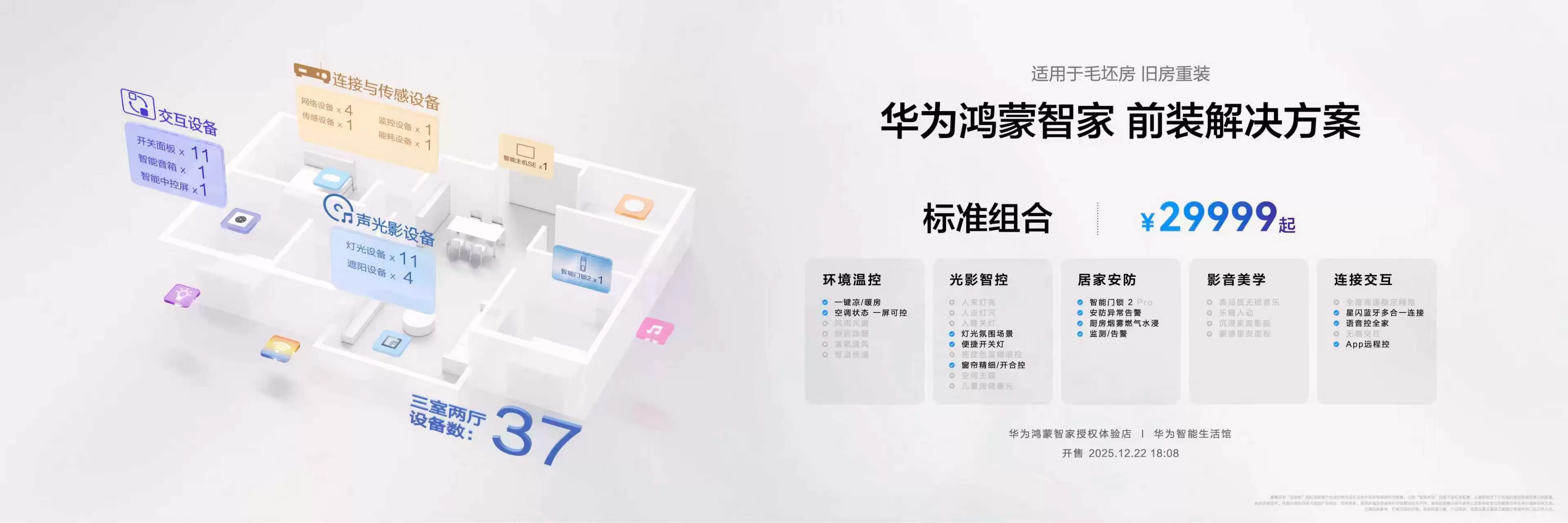 华为鸿蒙智家全新小艺管家升级,智装套餐9999元起