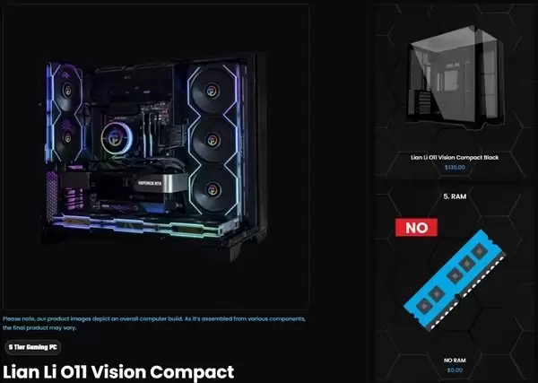 内存价格飙升催生整机无内存选项