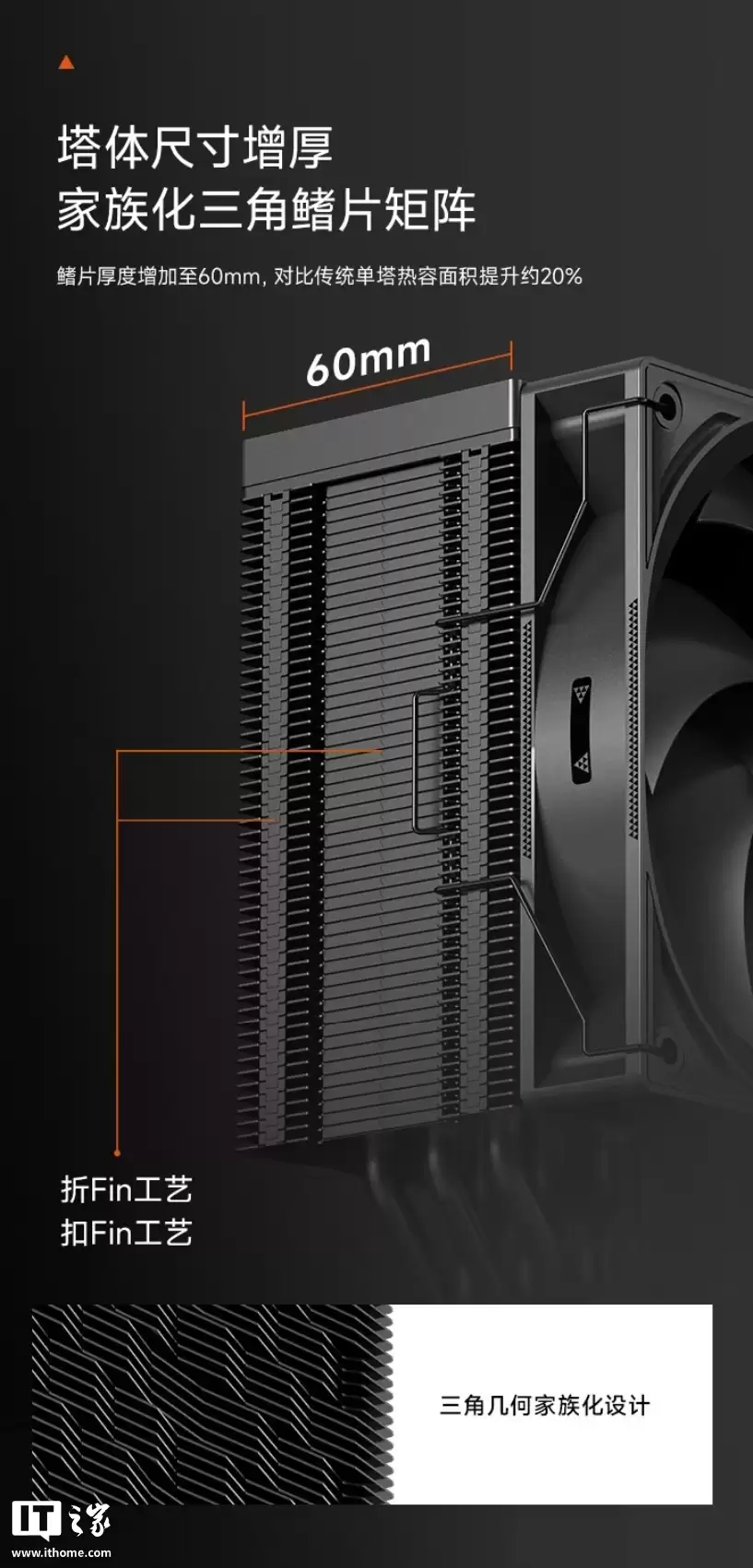 219 元：超频三推出全新 RT600 TC 风冷散热器，六热管厚单塔设计
