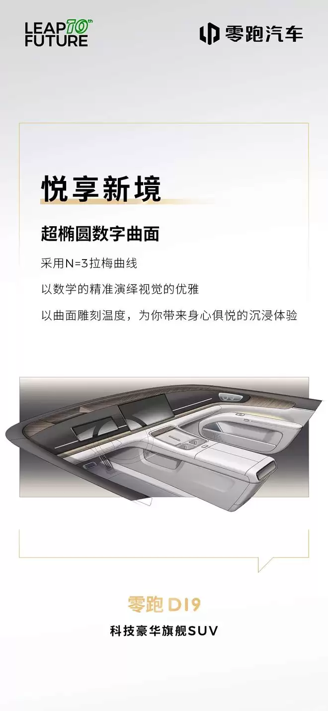 12月22日发布 零跑D19内饰设计图曝光