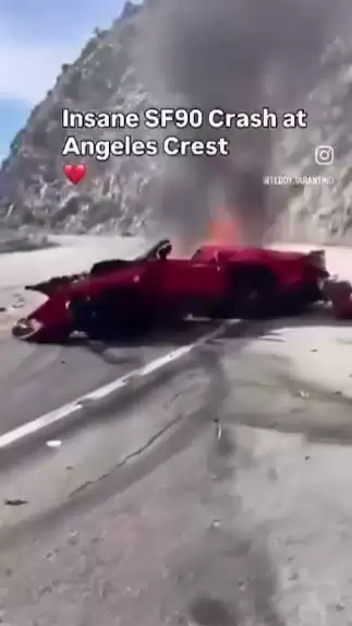 《使命召唤》创始人车祸现场曝光 超跑撞击护栏光速起火