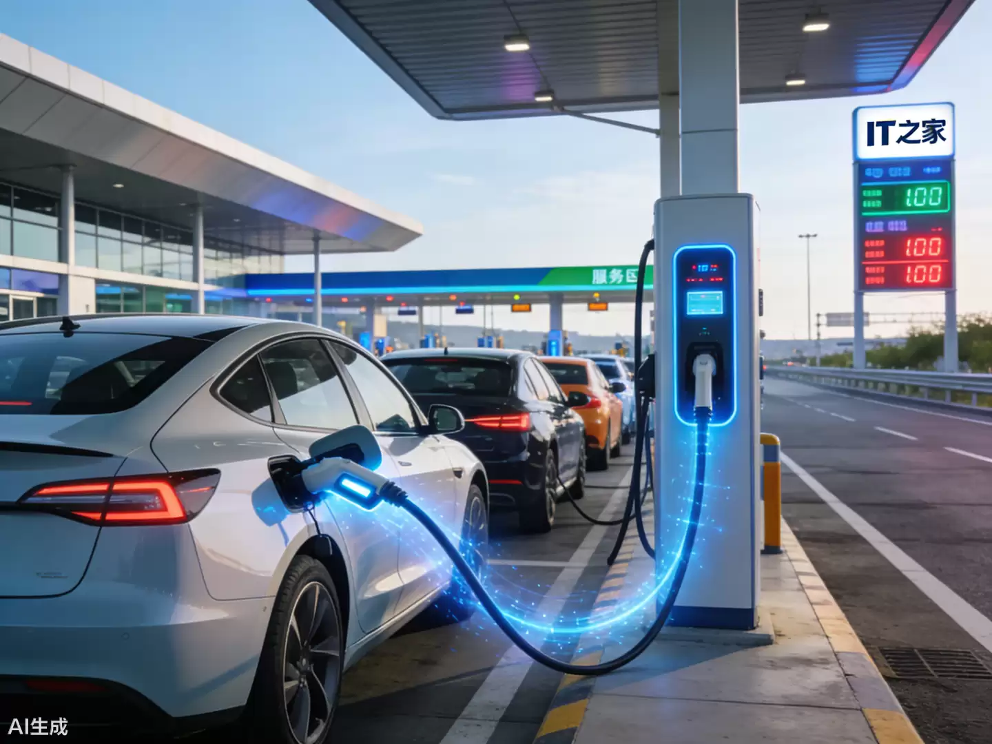 交通运输部:2026 年我国高速公路服务区将建设 1 万个以上充电枪,大功率充电设施成主流