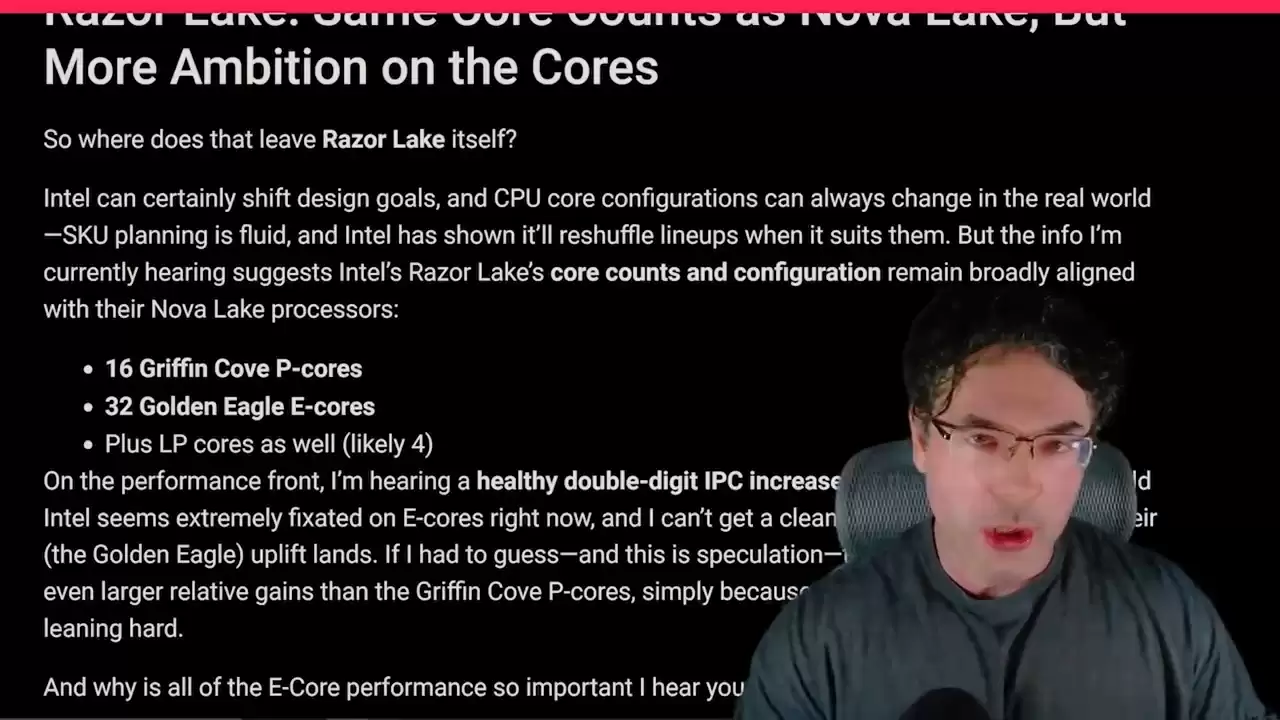 英特尔 Hammer Lake 处理器曝光：“统一核心”设计，恐终结“大小核”时代