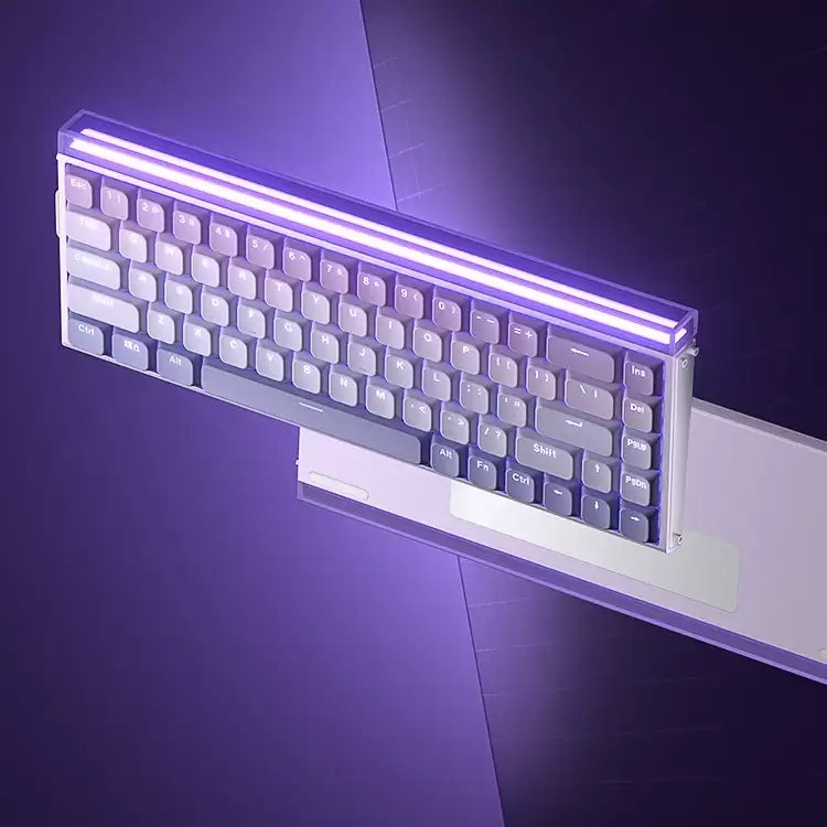 狼蛛AULA推出HERO 68 MINI键盘：全铝矮磁轴带灯箱，首发569元起