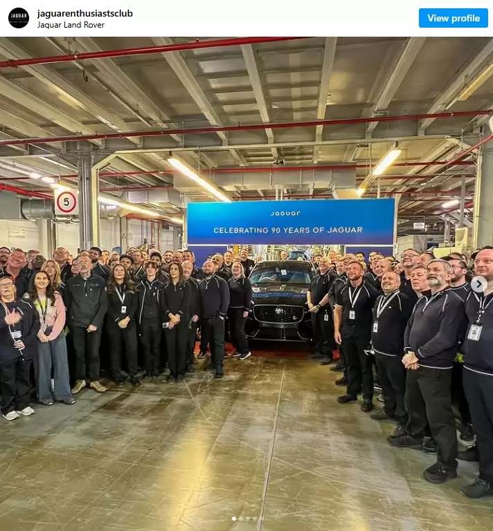 捷豹燃油车谢幕：最后一辆 F-Pace 已下线