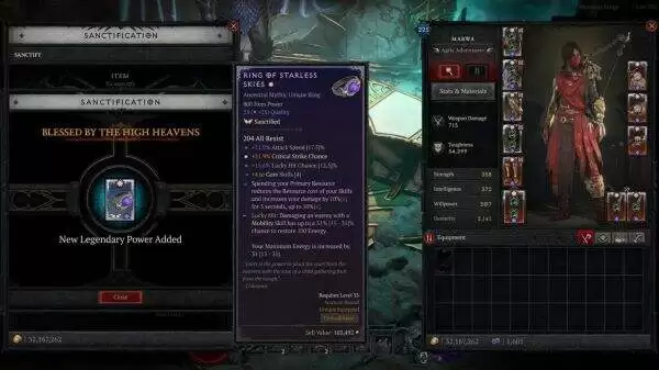 暗黑破坏神4新赛季S11圣化系统介绍 通过圣化攀抵新高