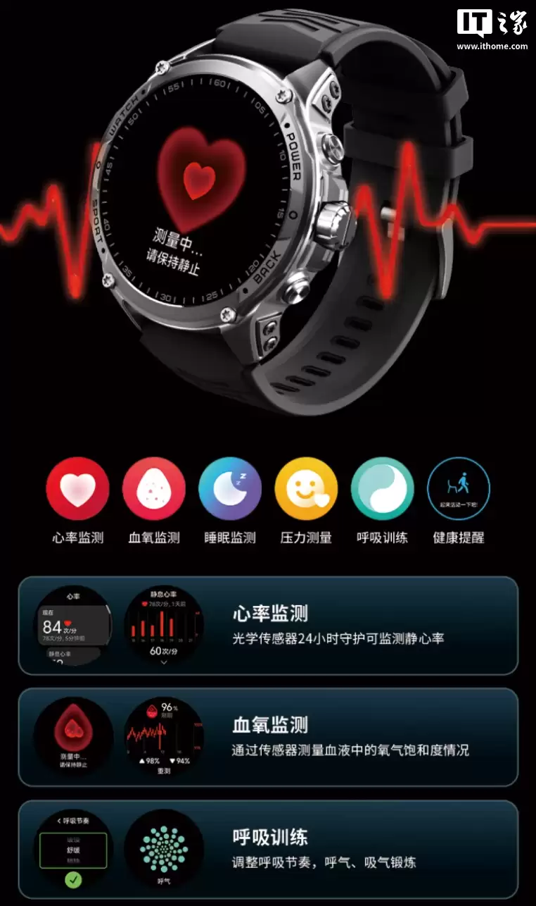 联想 Lenovo Watch GT Pro 手表首发:双频 GPS 定位系统、最长 27 天续航,899 元