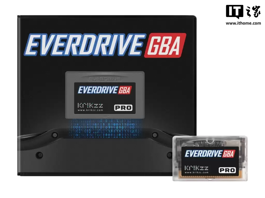 EverDrive GBA Pro 烧录卡发布：支持实时存档、陀螺仪等，适配任天堂 Game Boy Advance 掌机