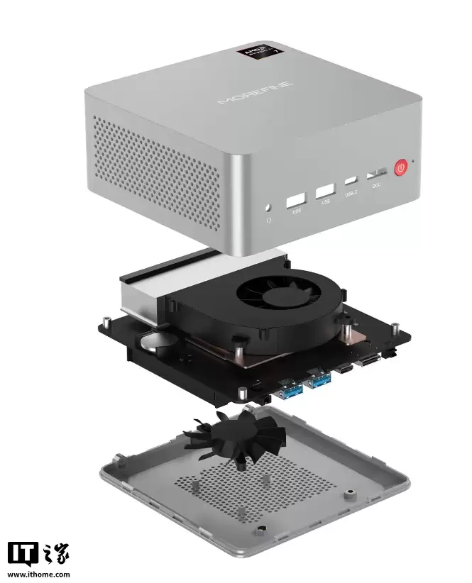 MOREFINE 摩方推出 M900 迷你主机:前置 OCuLink、USB 4 接口,可选锐龙 7 H 255/AI 7 350/AI 5 340 处理器