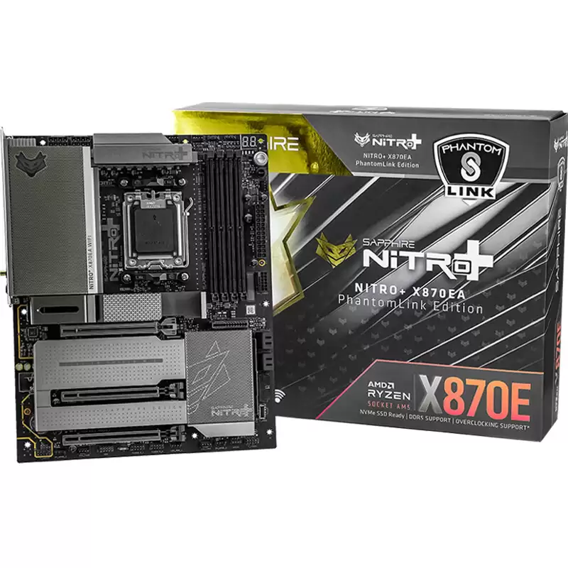 正插主板支持显卡背插：蓝宝石 NITRO+ 氮动 X870EA PhantomLink 正式推出