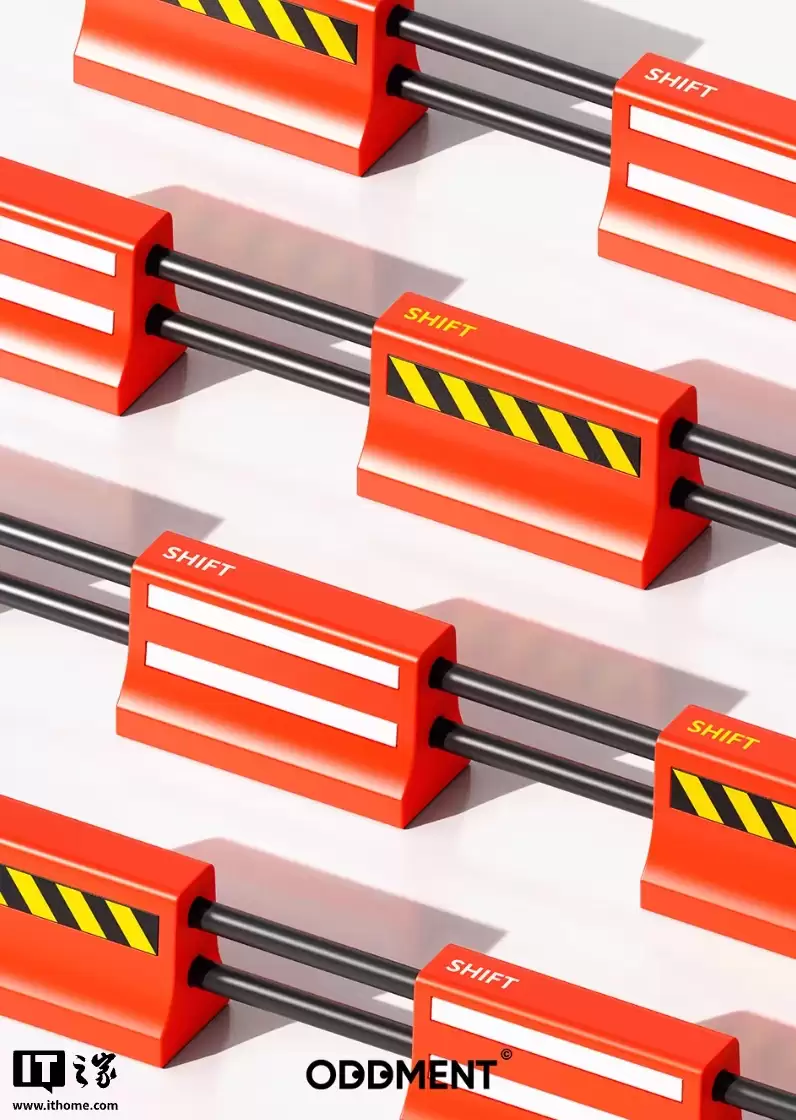 ODDMENT 推出路障系列机械键盘键帽，提供石墩墩、减速带、水马等造型
