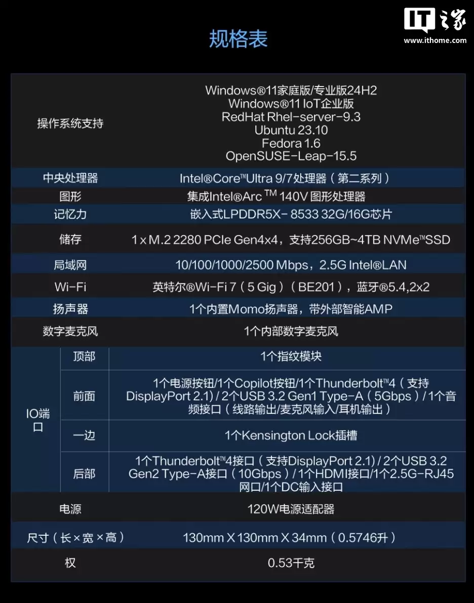 华硕推出 NUC 14 PRO AI MINI 迷你主机：5799 元起，可选酷睿 Ultra 7 258V / Ultra 9 288V 处理器