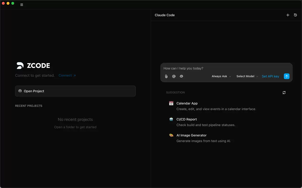 智谱推出轻量AI代码编辑器Z Code:界面友好,无缝集成Agent能力