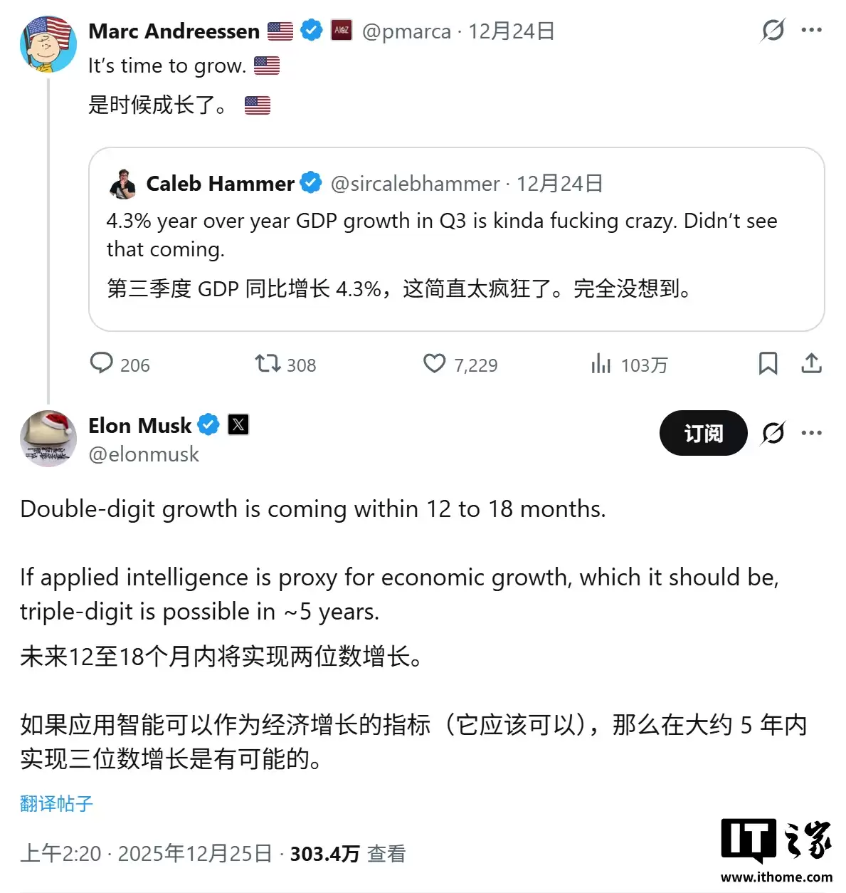 马斯克预测：AI 和机器人将彻底消除贫困与饥饿，工作是“可选项”