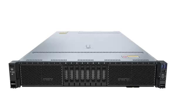 全栈自主的华方AI服务器！双路128核心麒麟CPU＋四卡八芯AI推理卡