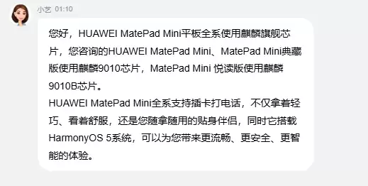 8.8英寸“大手机”!华为MatePad Mini官降300元:2999元起 全系麒麟旗舰芯
