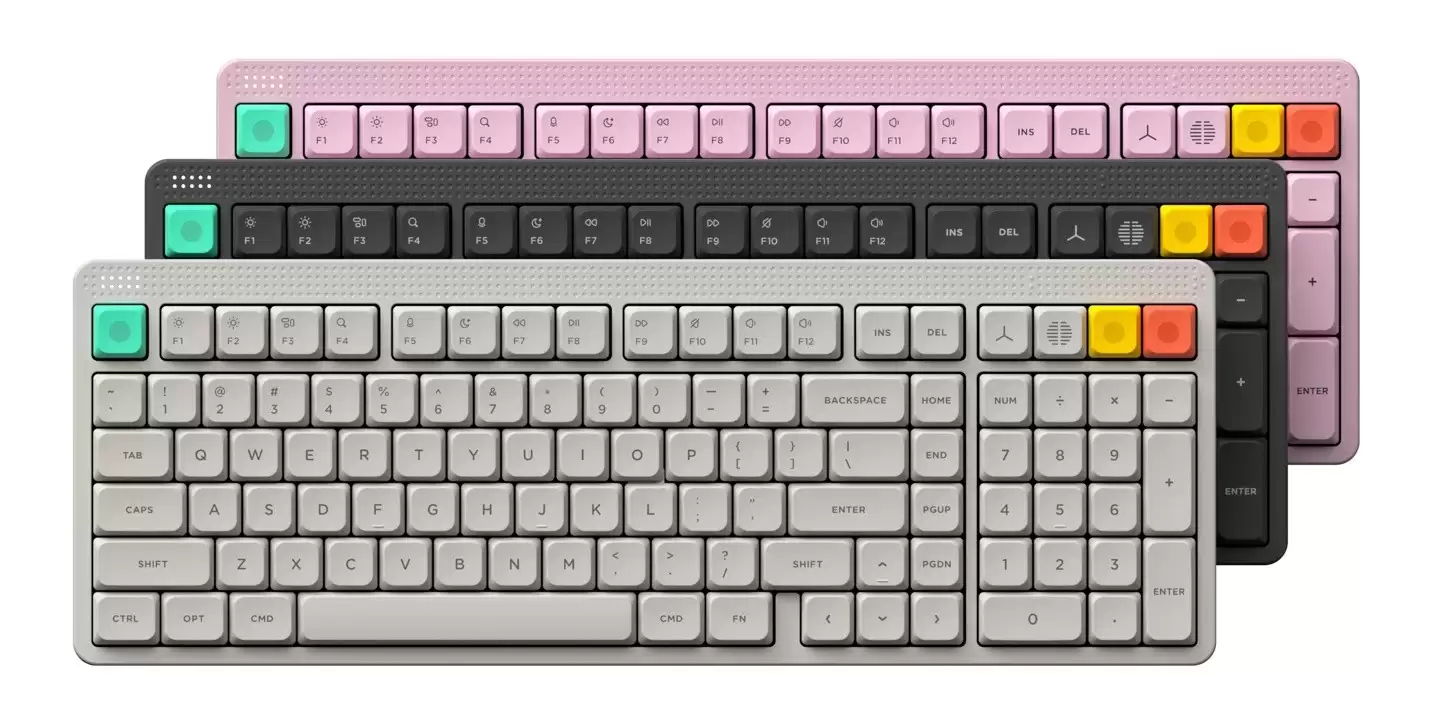 NuPhy Node100三模机械键盘开售:18种组合可选,售价498元