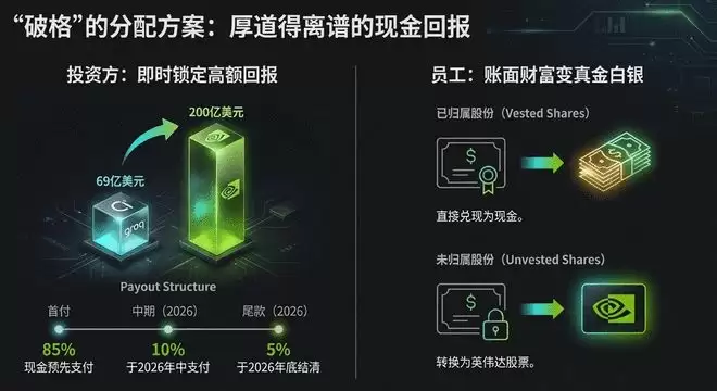 连新员工都被强制财富自由!英伟达买Groq细节曝光,现金直接甩脸上