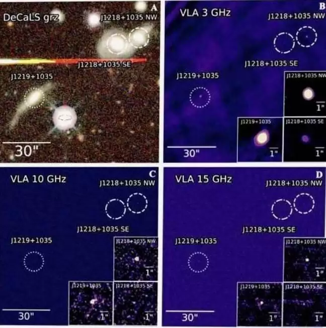首例三重射电活动星系核系统发现