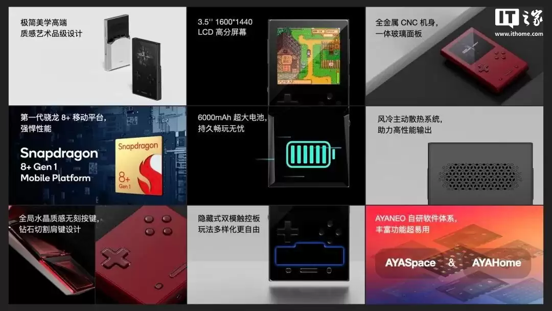 AYANEO Pocket VERT 竖版复古掌机发布：第一代骁龙 8+ 移动平台、3.5 英寸 LCD 屏，1999 元起
