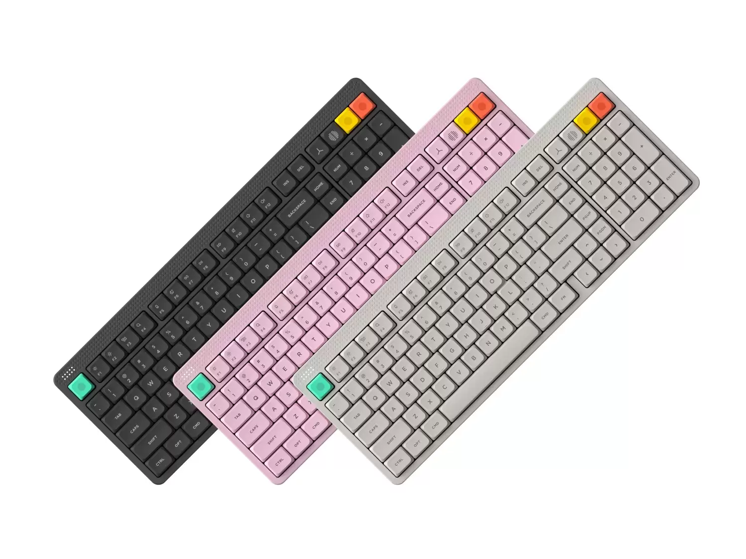 NuPhy Node100 三模机械键盘上市：高矮 6 轴体、3 配色可选，498.95 元