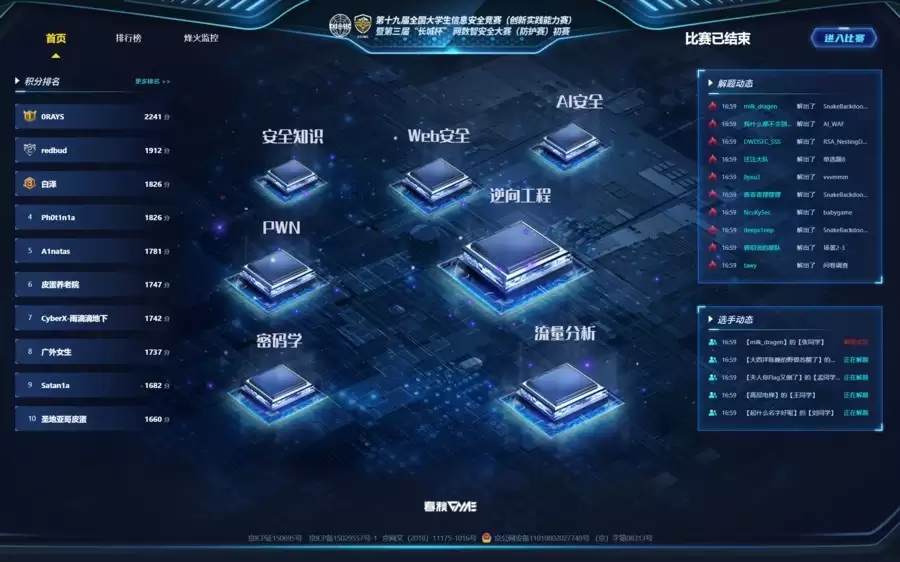 第三届 “长城杯”网数智安全大赛（防护赛）初赛成功举办