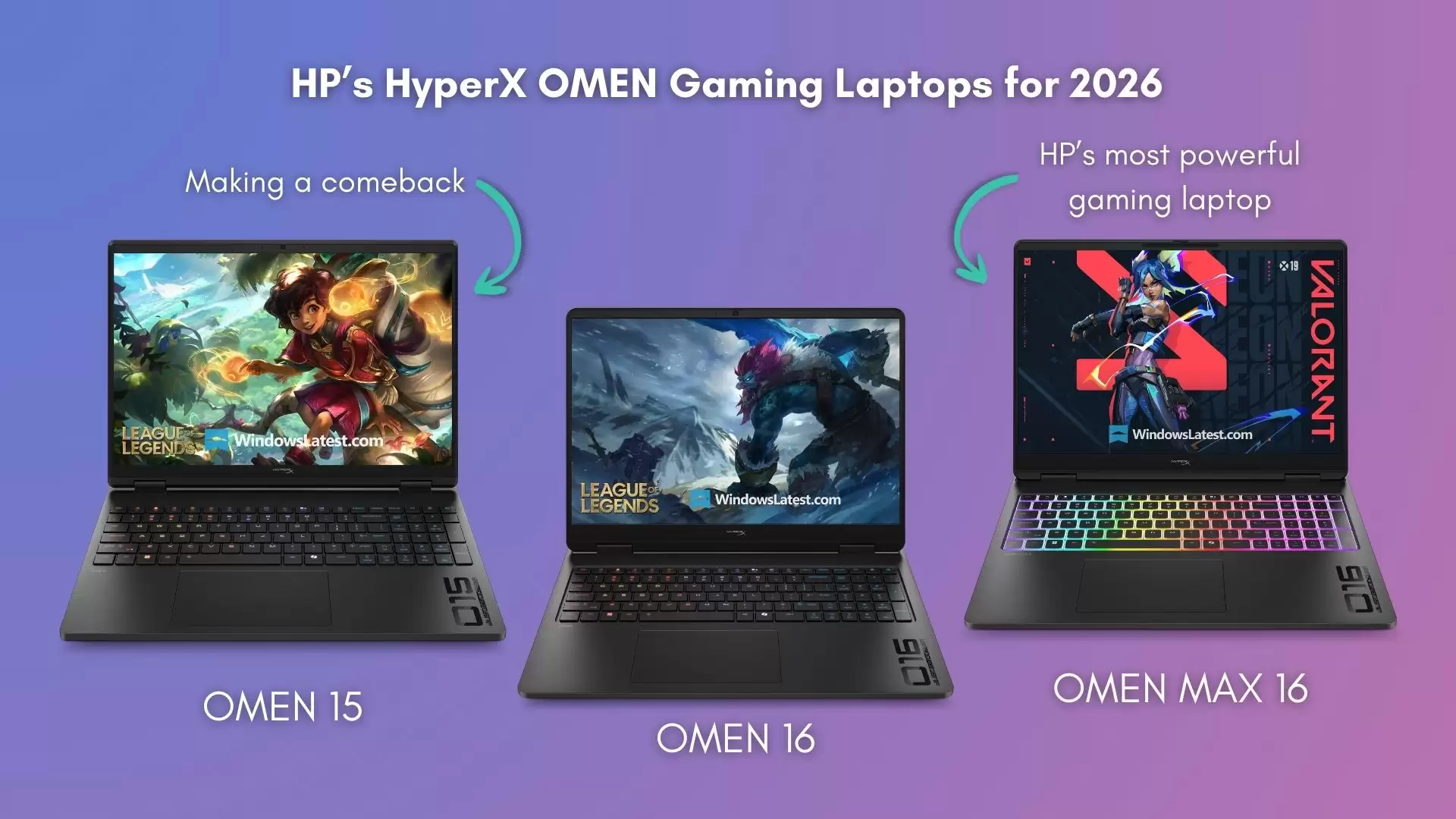 惠普2026款OMEN暗影精灵曝光：全系OLED屏，三款新机整合HyperX品牌