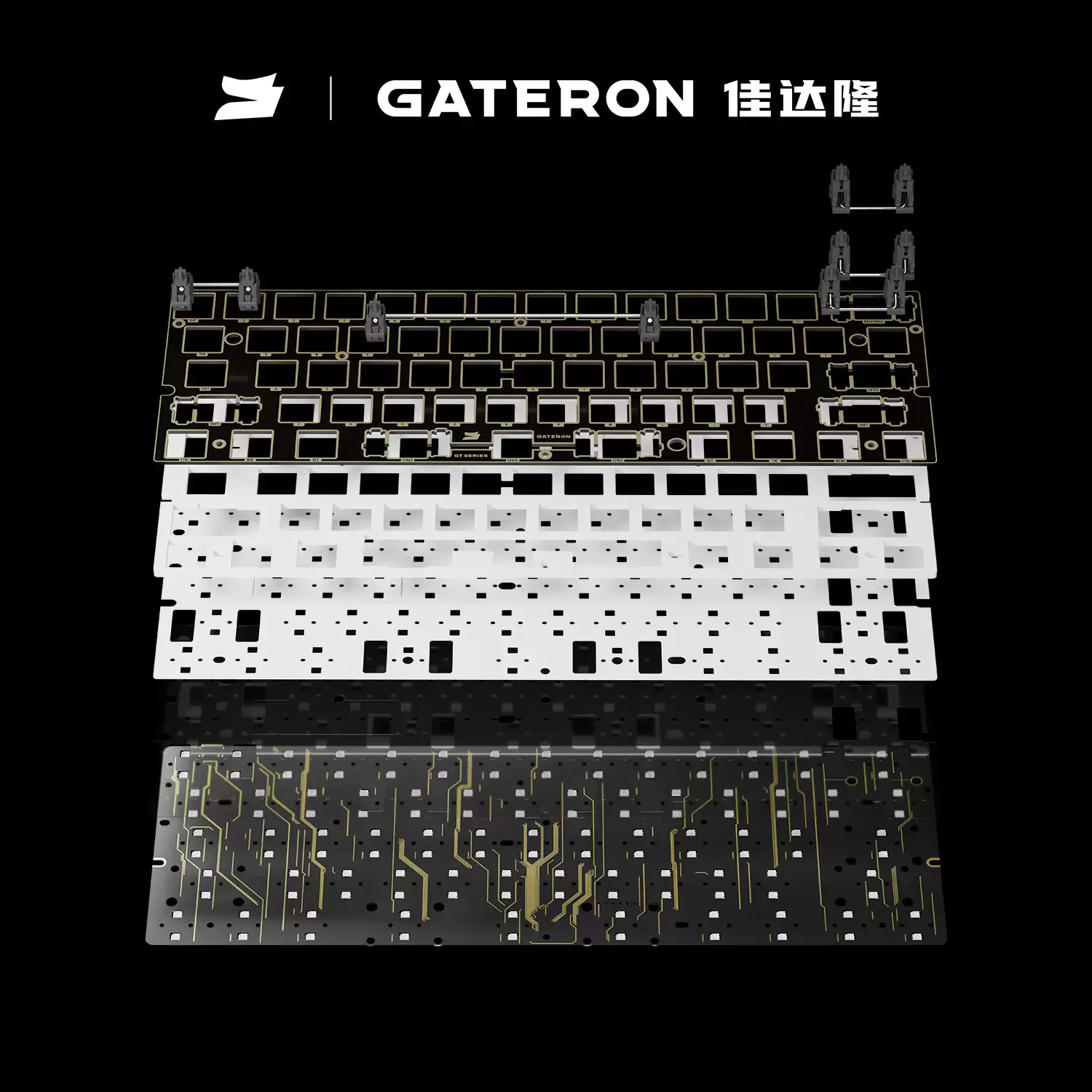 佳达隆推出 GT60 Ultra 磁轴键盘 PCB 内胆:上下双灯位兼容各式键帽
