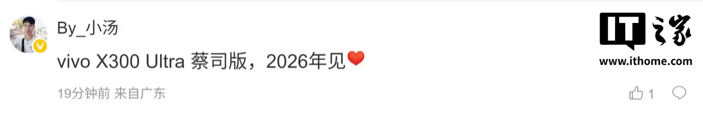 消息称 vivo X300 Ultra 工程机搭载 6.82 英寸 2K BOE 直屏，取消拍照键、预计有 LIPO