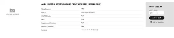 AMD锐龙7 9850X3D即将发布,标价3574元引关注